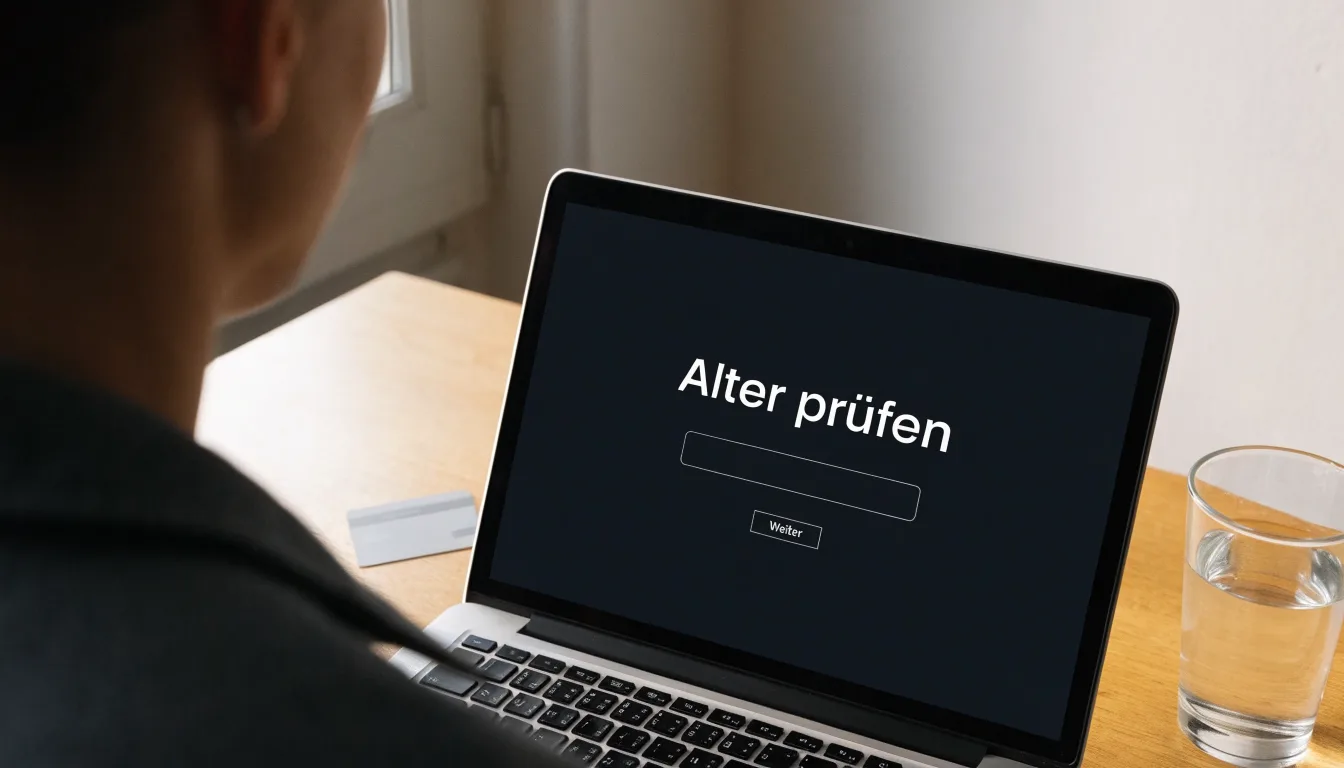 Ein Schlüssel steckt im Schloss einer massiven Holztür, Licht fällt durch einen schmalen Spalt.