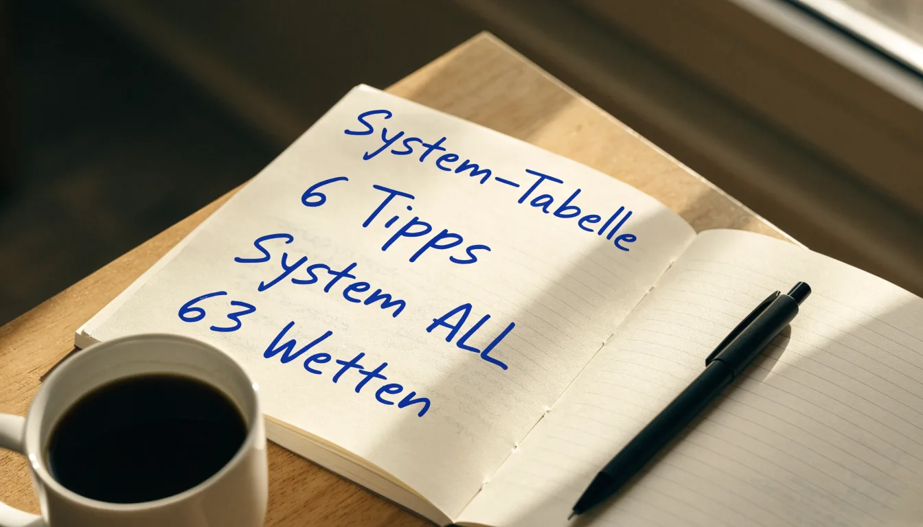 Ein aufgeschlagenes leeres Notizbuch mit Kugelschreiber neben einer Tasse Kaffee auf einem Tisch am Fenster.